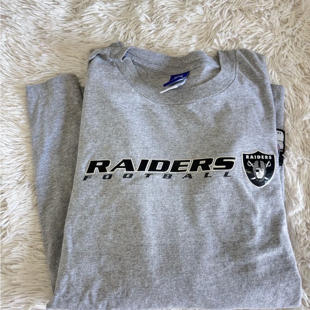 Reebok Gray Raiders Long Sleeve Tee